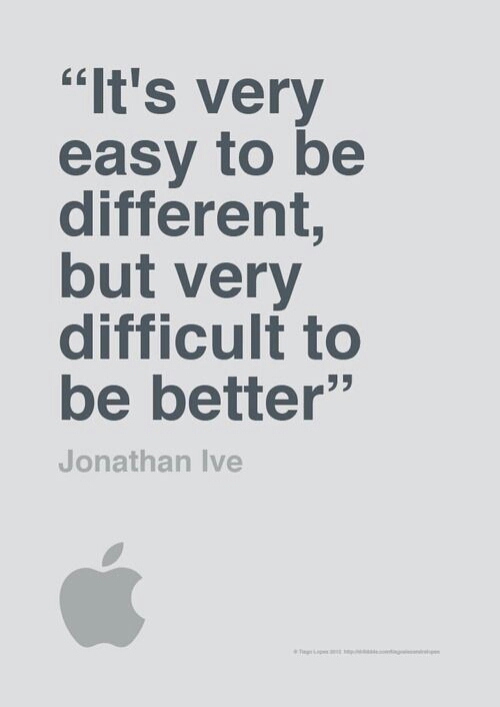 Be Different or Be Better